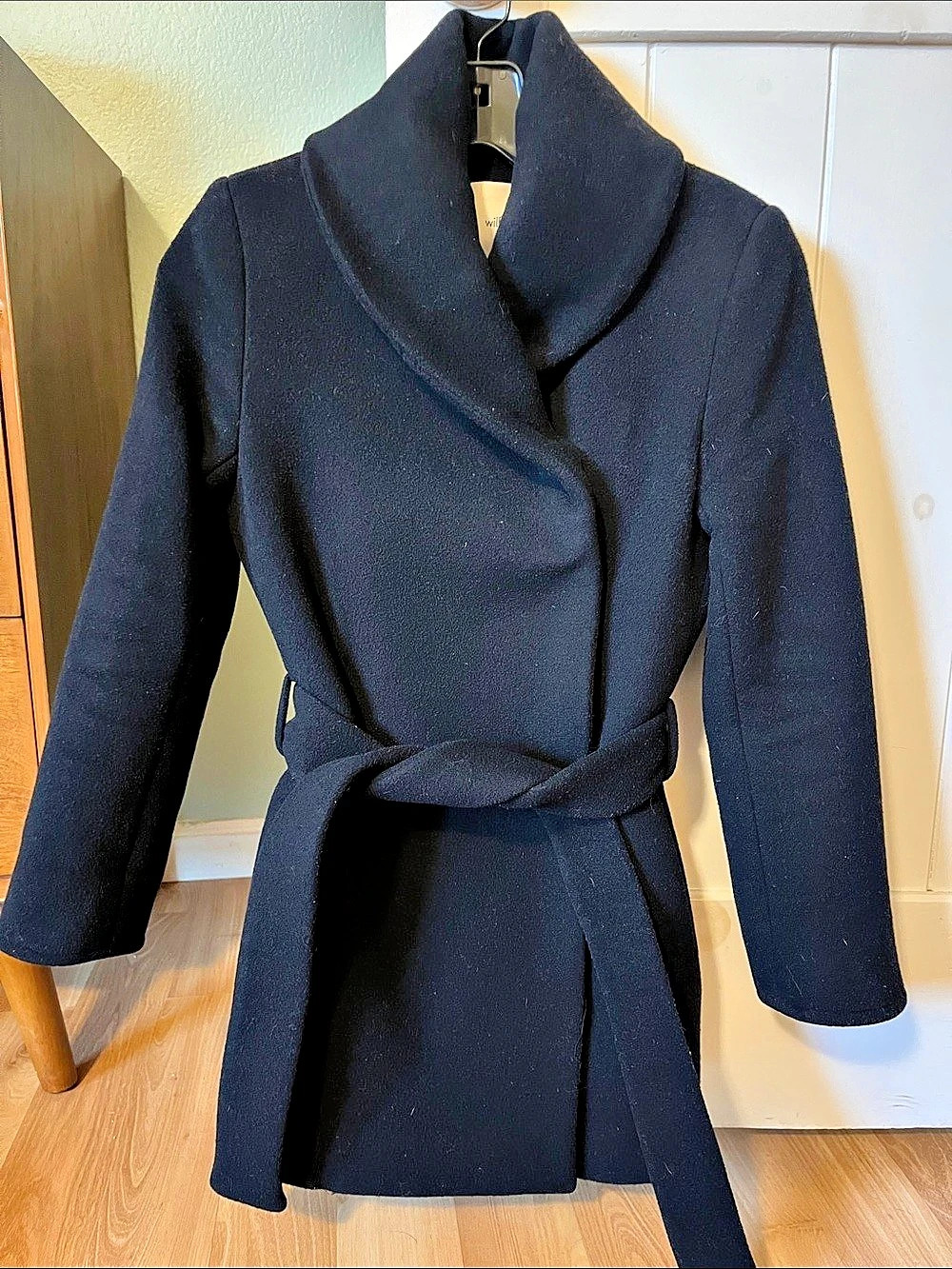 Wilfred The Cocoon Coat Wool Cashmere Belted Pea Coat XS